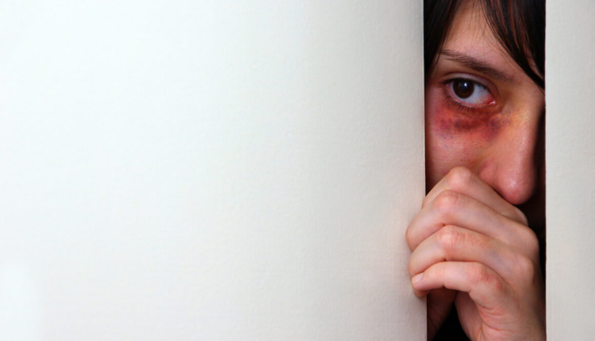 Beaten woman